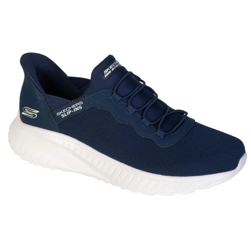 Skechers BOBS Sport Squad Chaos Slip-ins Férfi Utcai Cipő - Sötétkék 118300-NVY