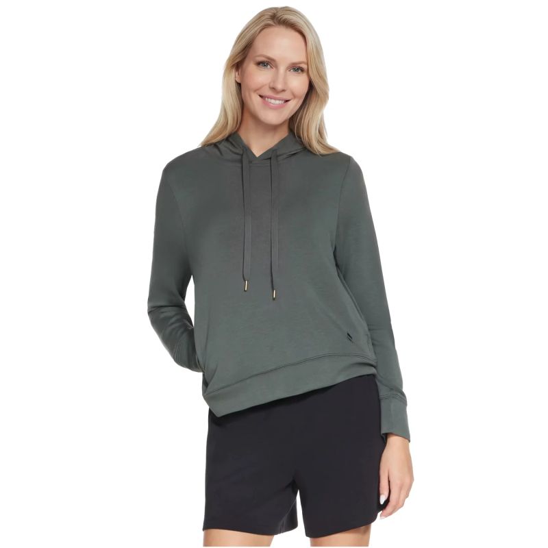 Skechers Cozy Luxe Hoodie kapucnis pulóver, zöld