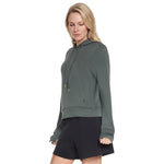 Skechers Cozy Luxe Hoodie kapucnis pulóver, zöld