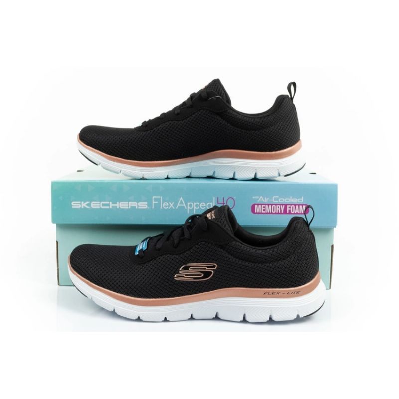 Skechers Flex Appeal 4.0 Brillant View W női Edzőcipő 149303/BKRG