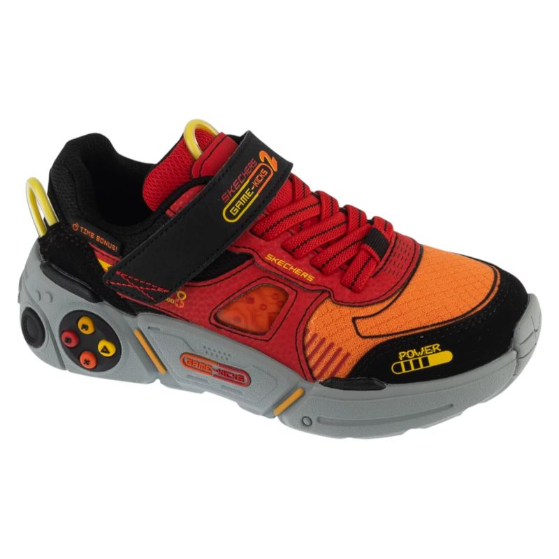 Skechers Gametronix 2.0 Black Size fekete gyerek utcai cipő 402270L-BKRD