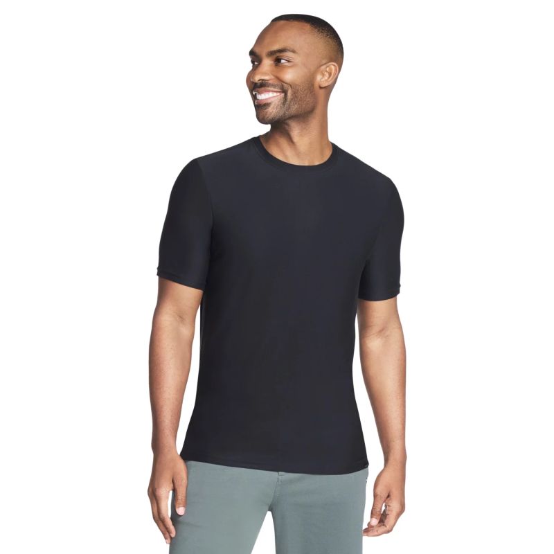Skechers Go Dri All-Day Black férfi Póló TS107B-BLK