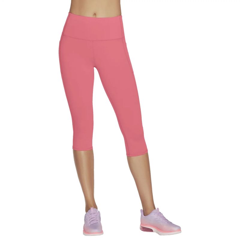 Skechers Go Walk High Waisted Capri Short Red Cipő W2CP2-RDBL
