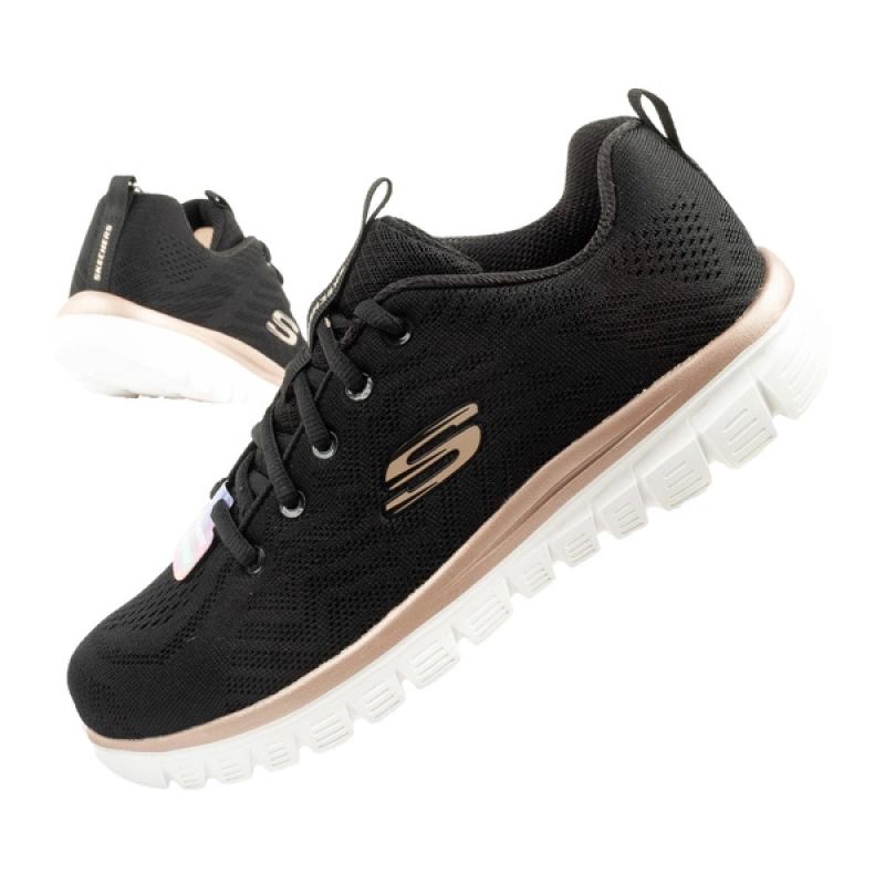 Skechers Graceful-Get women's sports comfortable lightweight breathable Cipő női 12615/BKGD