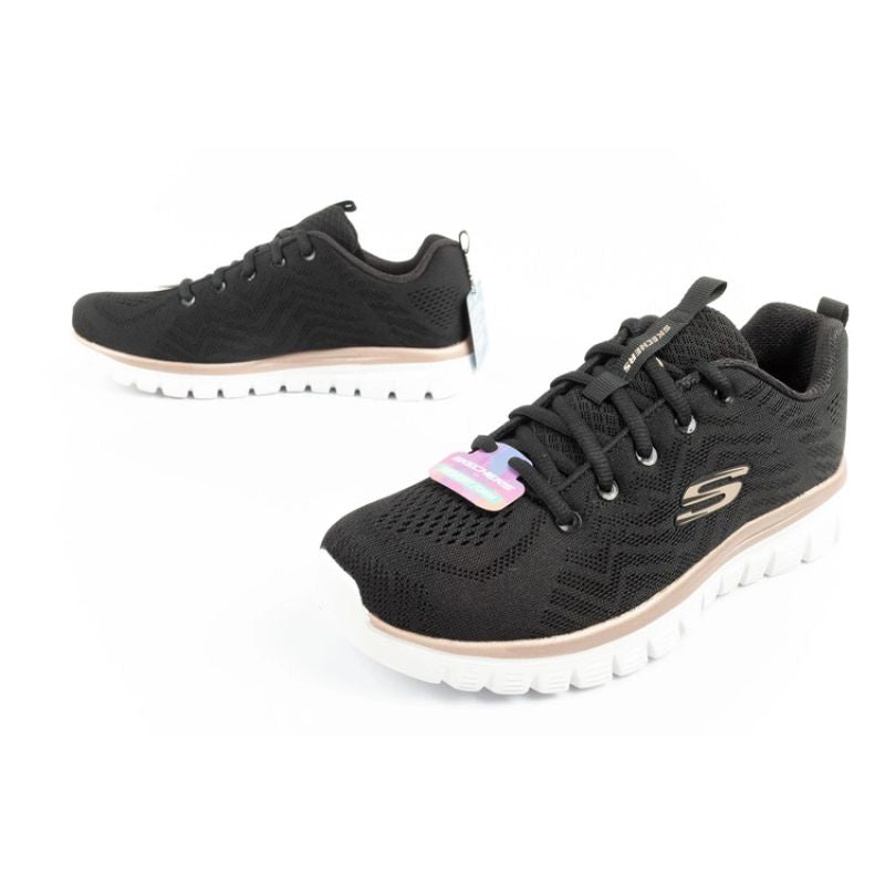 Skechers Graceful-Get women's sports comfortable lightweight breathable Cipő női 12615/BKGD