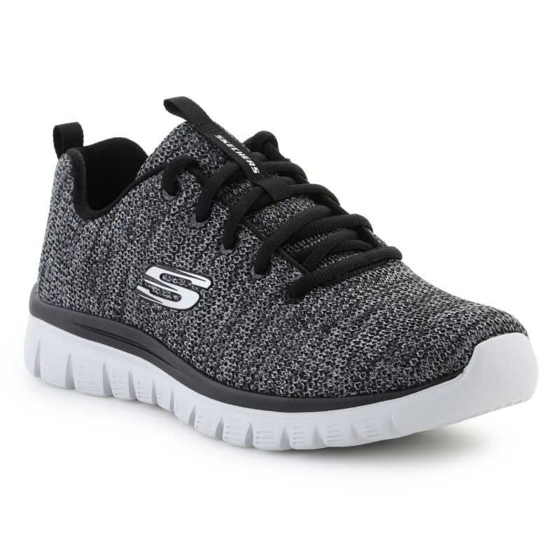 Skechers Graceful Twisted Fortune M 12614-BKW shoes cipő - Sportmania.hu