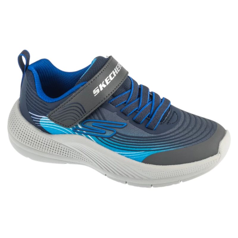 Skechers Microspec Advance Navy Blue, Size sötétkék gyerek utcai cipő 403926L-NVBL