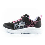 Skechers Microspec Velcro sports for children, lightweight and comfortable Cipő gyerek 303535L/BKMT