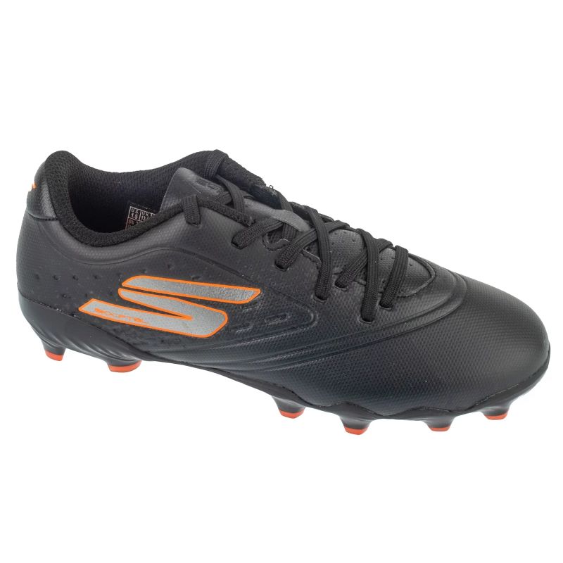 Skechers Razor 1.5 Jr Youth FG Black Focicipő, gyerek 252060L-BKOR