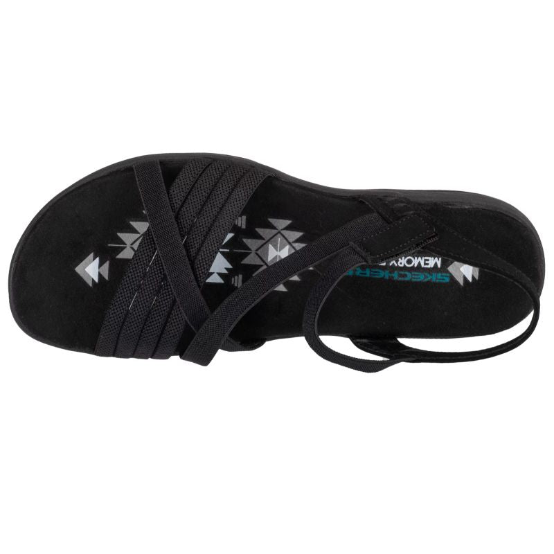 Skechers Reggae Slim - Summer Heat Sandals Black női Szandál 163116-BBK