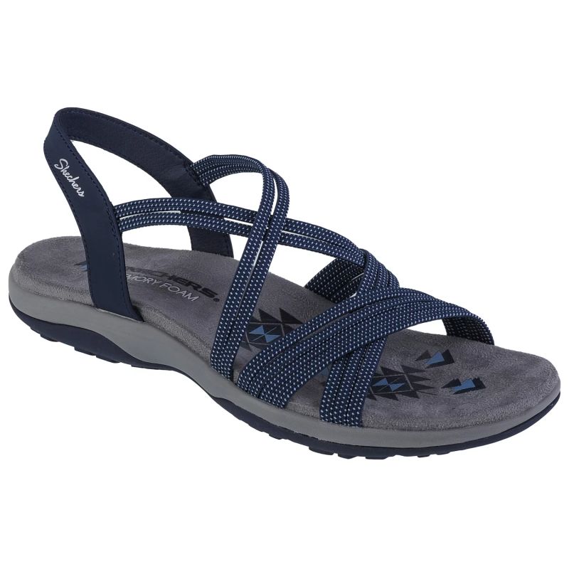 Skechers Reggae Slim Turn It Up Női Utcai Cipő Sötétkék 163117-NVY