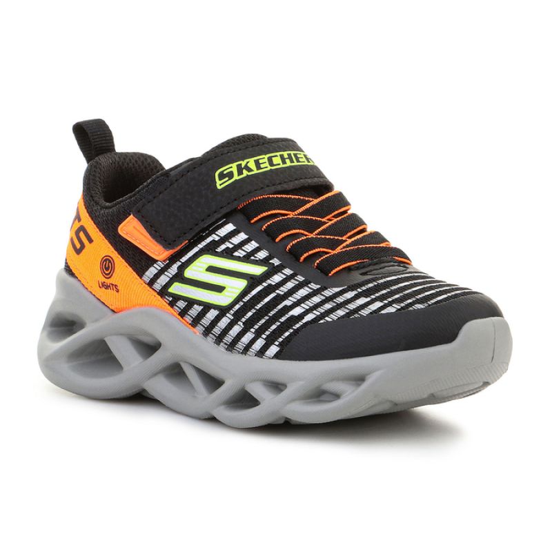 Skechers S Lights Jr 401650L-BKOR Cipő - Sportmania.hu