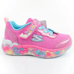 Skechers S Lights LED Children's Sports for Girls with Velcro cipő gyerek