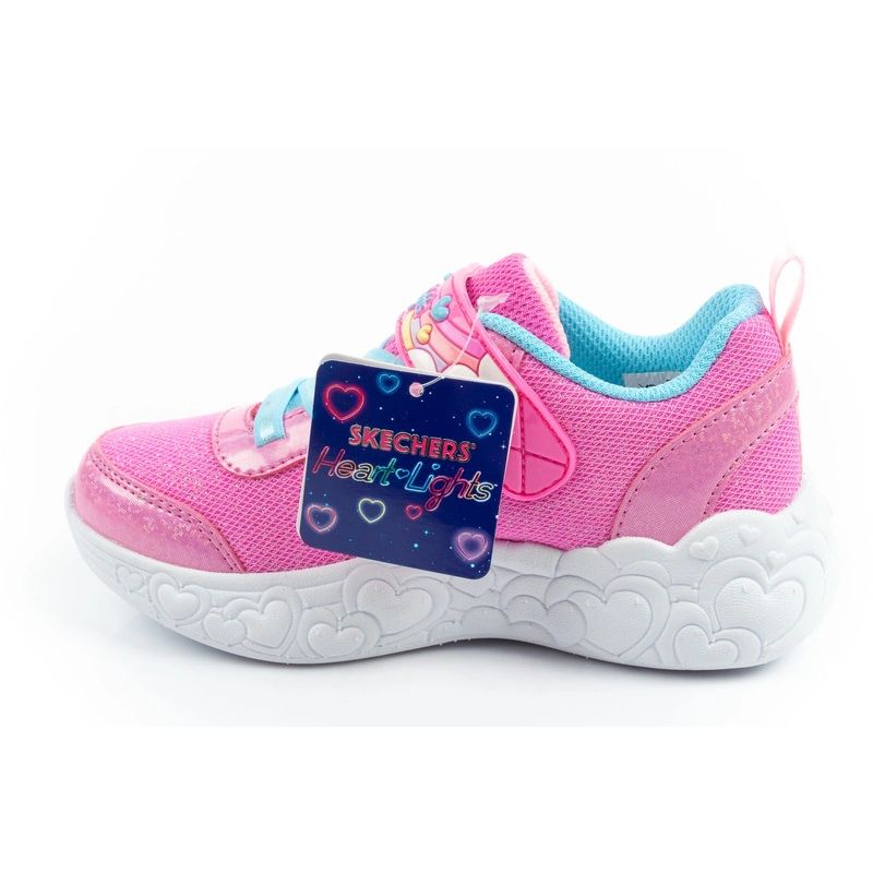 Skechers S Lights LED Children's Sports for Girls with Velcro cipő gyerek