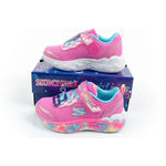 Skechers S Lights LED Children's Sports for Girls with Velcro cipő gyerek