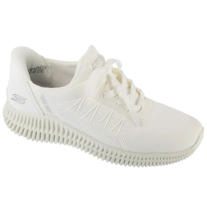 Skechers Slip-Ins Bobs Geo Lite Női Utcai Cipő - Fehér 117413-WHT