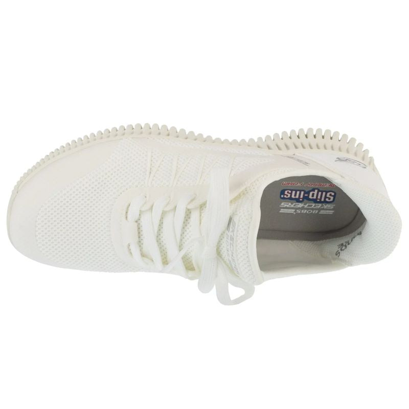 Skechers Slip-Ins Bobs Geo Lite Női Utcai Cipő - Fehér 117413-WHT