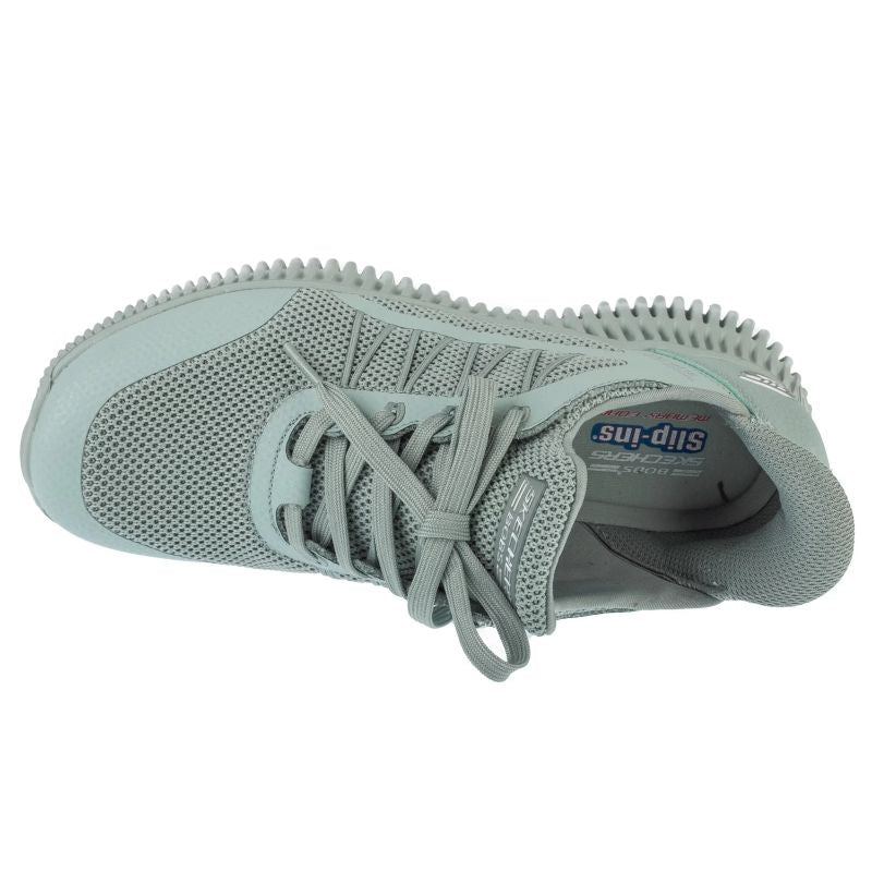 Skechers Slip-Ins Bobs Geo Lite Női Utcai Cipő - Sage Green 117413-SAGE
