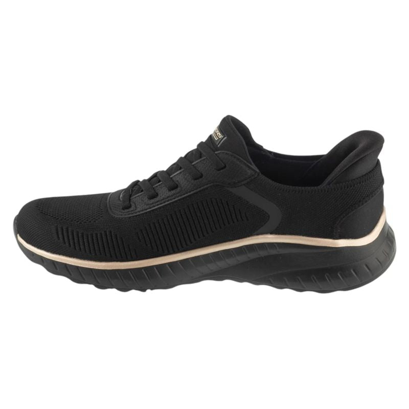 Skechers Slip-Ins: BOBS Sport Squad Chaos – Current Muse Black, utcai cipő, fekete