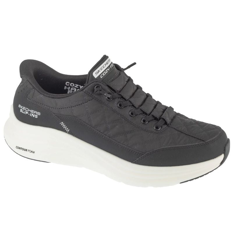 Skechers Slip-Ins: Contour Foam – Cozy Black, Size fekete utcai cipő 232619-BKW