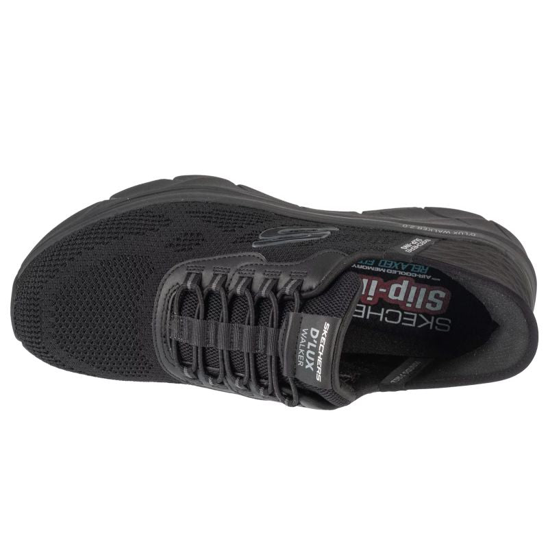 Skechers Slip-ins: D'Lux Walker 2.0 - Rezinate Black Cipő 232446-BBK