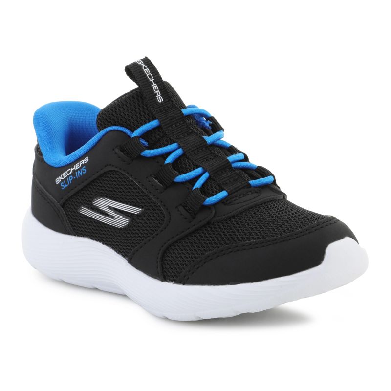 Skechers Slip-Ins Dyna-Lite-Turbo - Brisk Buddies Black Royal fekete gyerek cipő 403904N‑BKRY