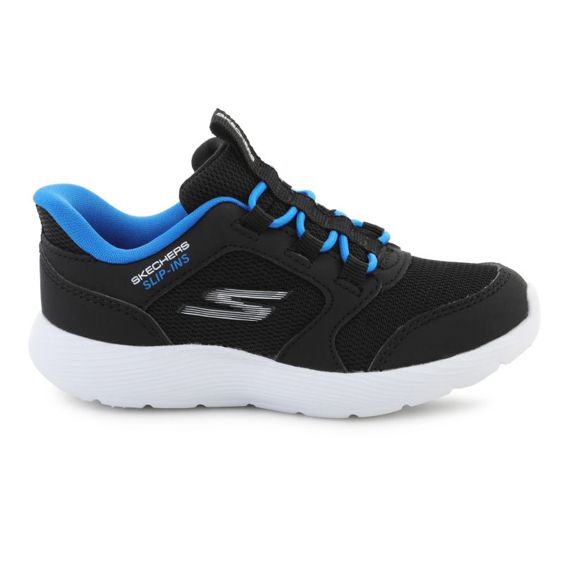 Skechers Slip-Ins Dyna-Lite-Turbo - Brisk Buddies Black Royal fekete gyerek cipő 403904N‑BKRY