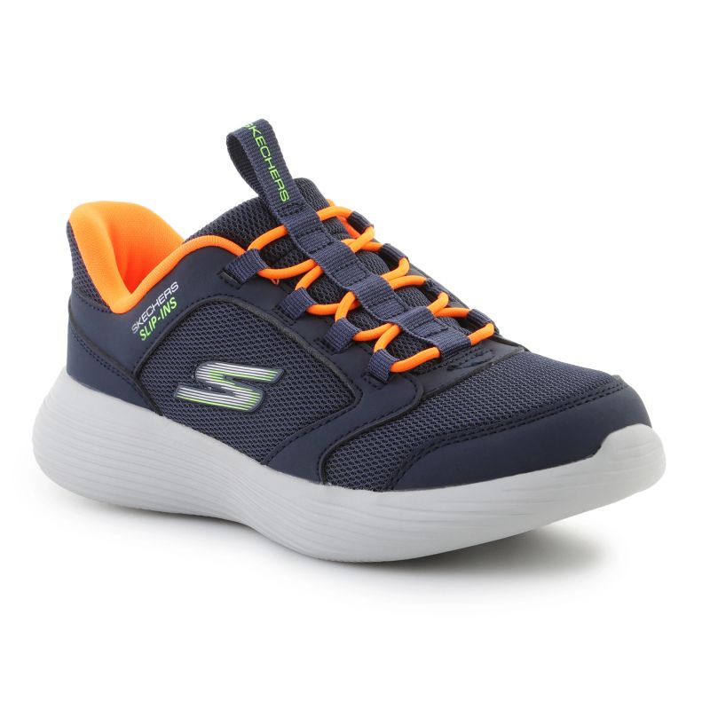 Skechers Slip-ins: GO RUN 400 V.2 - Turbo-Brisk NVY/ORNG Cipő gyerek 403899L-NVOR