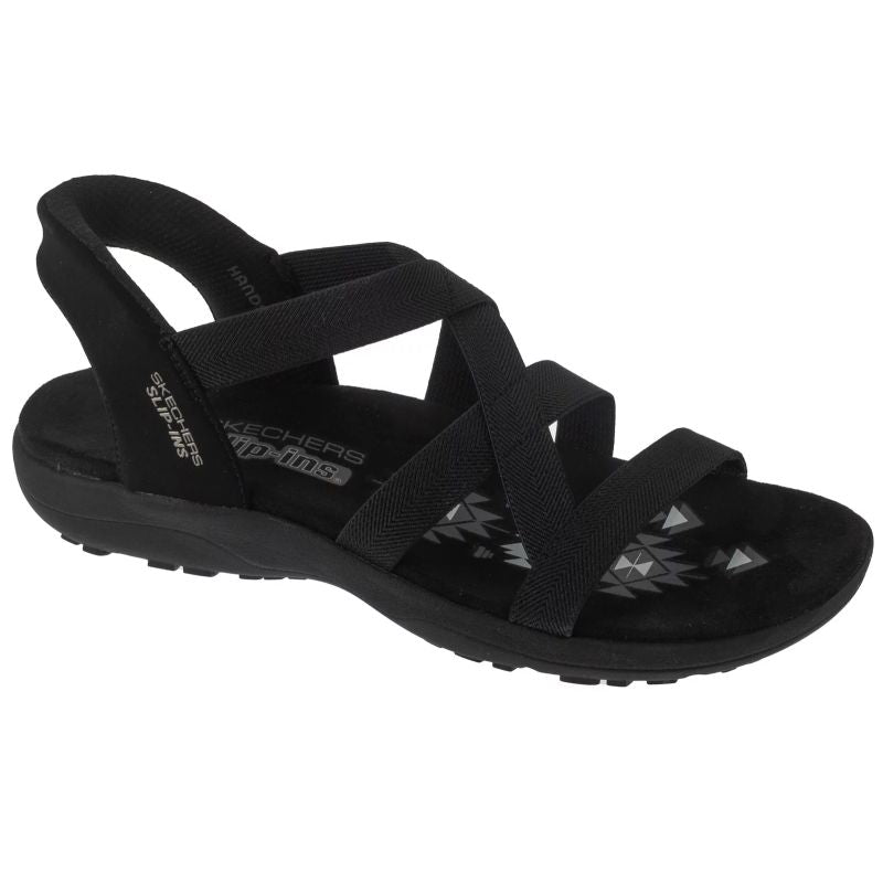 Skechers Slip-Ins Reggae Slim - Fekete Könnyű Utcai Cipő 163460-BBK