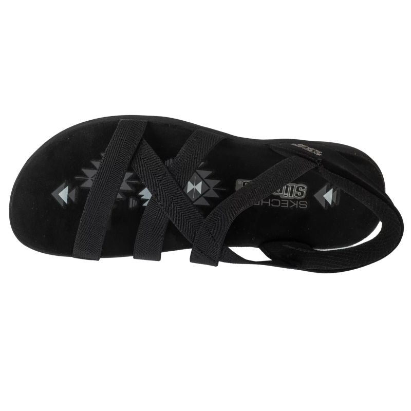 Skechers Slip-Ins Reggae Slim - Fekete Könnyű Utcai Cipő 163460-BBK