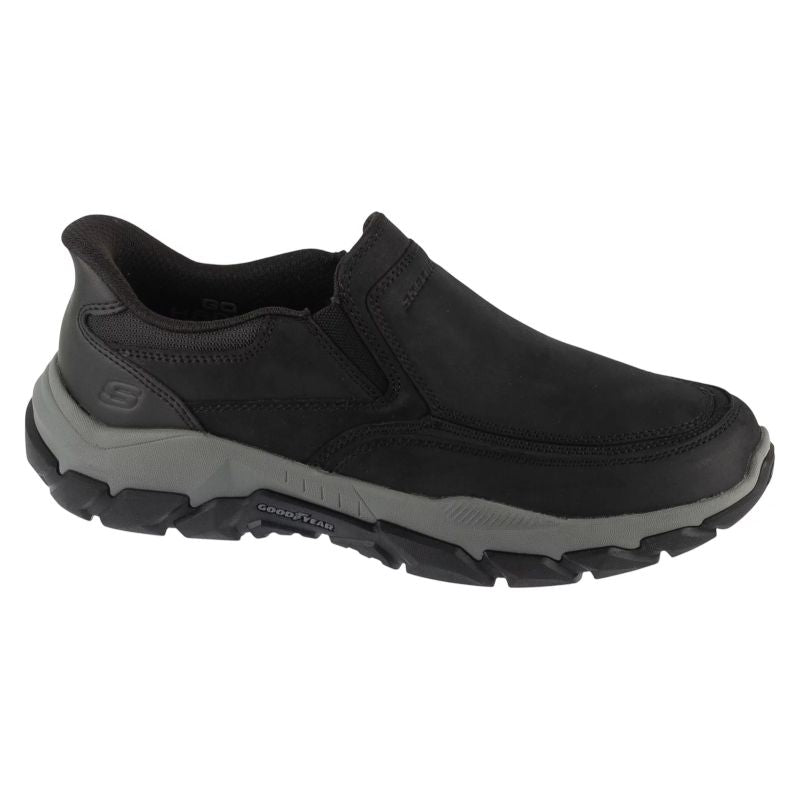 Skechers Slip-Ins: Santoro – Archaic fekete cipő 205680-BLK