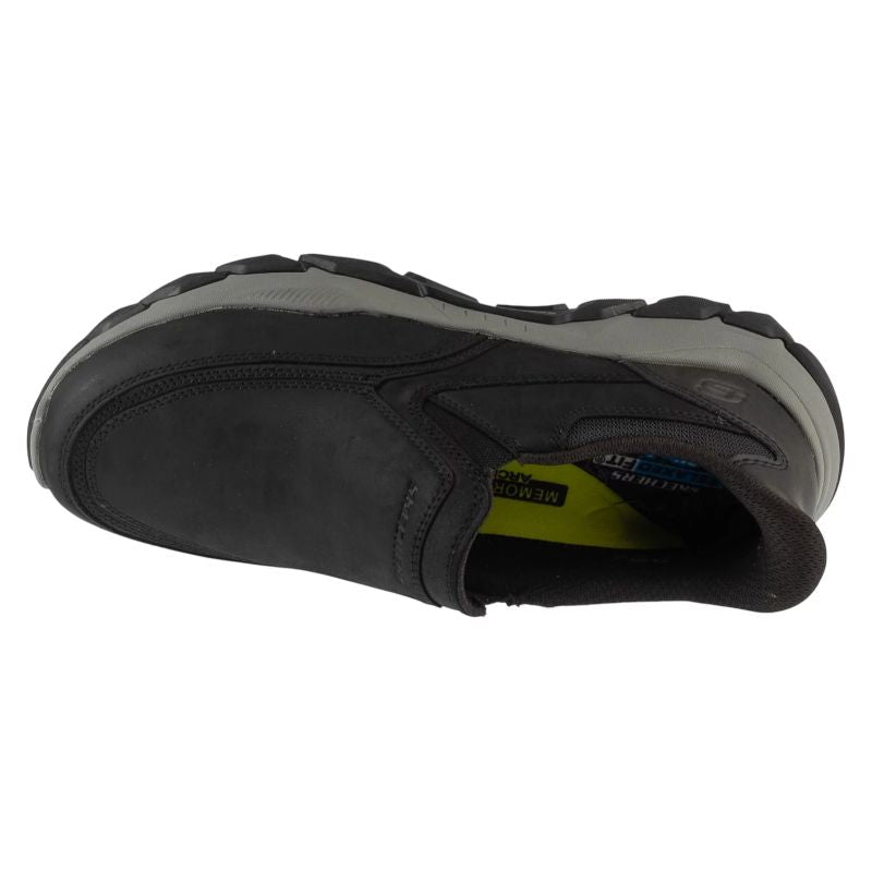 Skechers Slip-Ins: Santoro – Archaic fekete cipő 205680-BLK