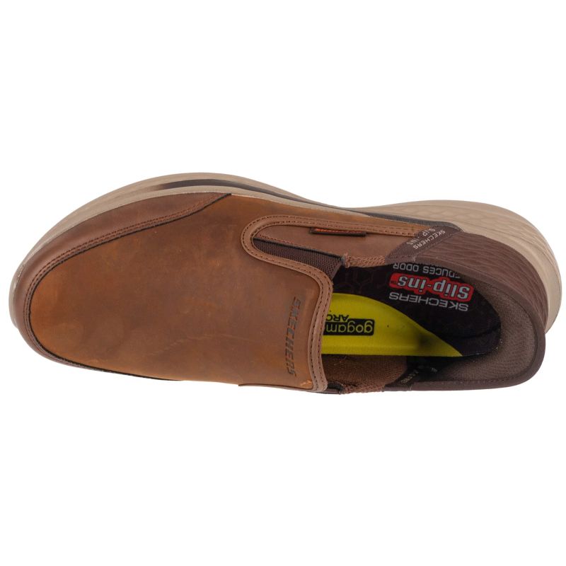 Skechers Slip-Ins Slade Férfi Belebújós Cipő - Barna 205237-CDB