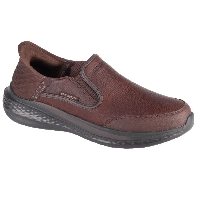 Skechers Slip-Ins Slade Férfi Cipő - Barna 205237-RDBR
