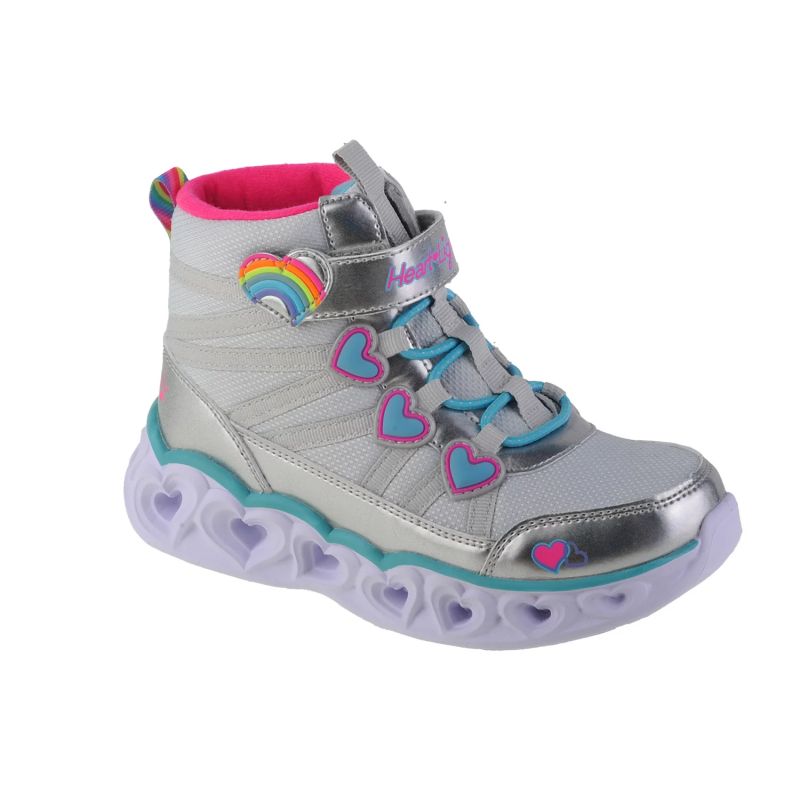 Skechers Sweetheart Lights - Sweet Styling Silver gyerek 302668L-SMLT