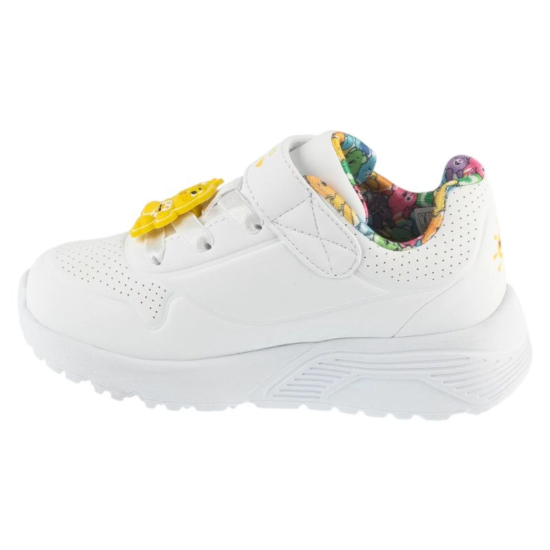 Skechers Uno Lite – Bear Spirit gyerek utcai cipő, fehér
