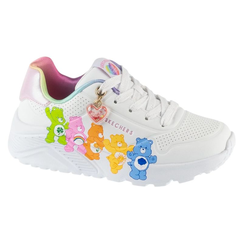 Skechers Uno Lite – Care Bears BFFs gyerek utcai cipő, fehér