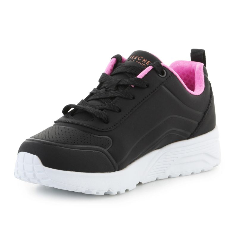 Skechers UNO LITE EASY ZIP 310387L-BKRG Black/Rose Gold arany gyerek utcai cipő