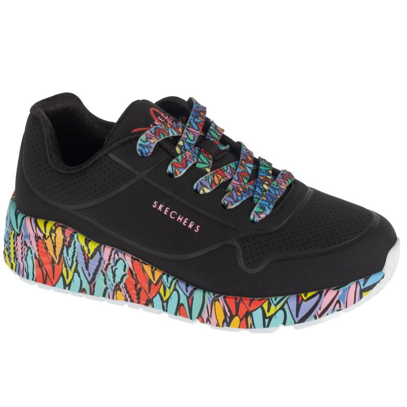 Skechers Uno Lite – Subtle Love Black, Size utcai cipő, fekete
