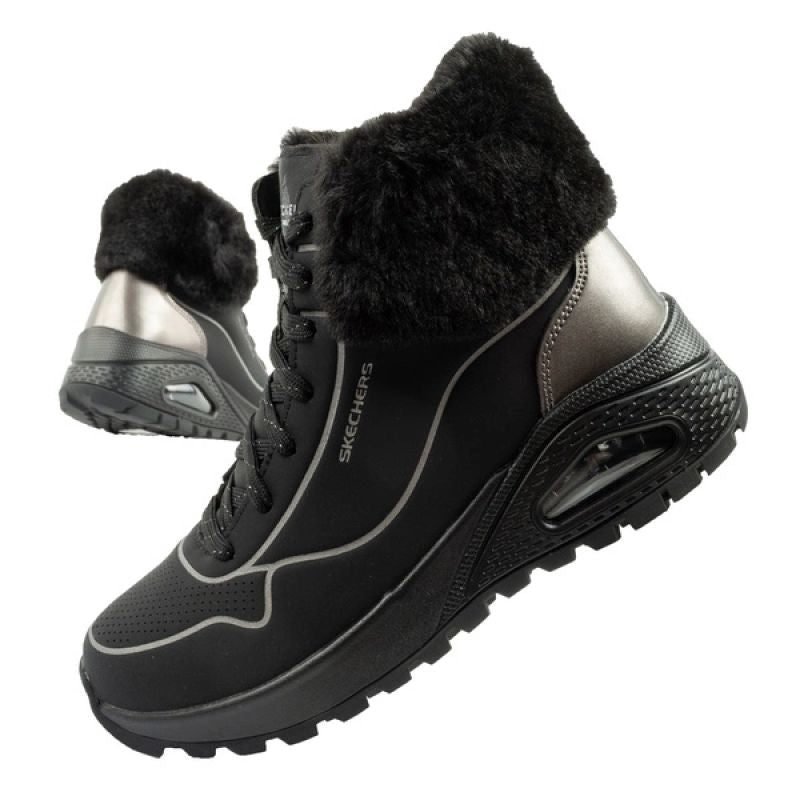 Skechers Uno Rugged women's sports insulated winter boots Cipő női 167993/BKPW