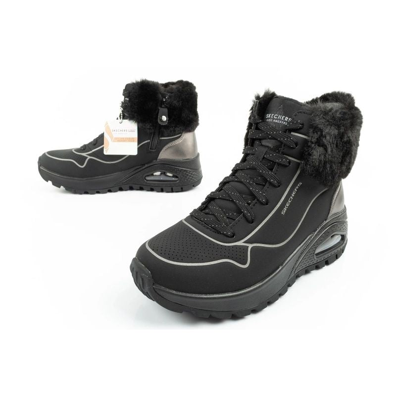 Skechers Uno Rugged women's sports insulated winter boots Cipő női 167993/BKPW
