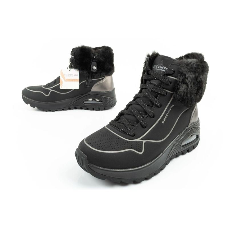 Skechers Uno Rugged women's sports insulated winter boots Cipő női 167993/BKPW