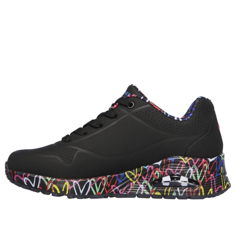 Skechers women's shoes UNO LOVING LOVE 155506 BBK női utcai cipő