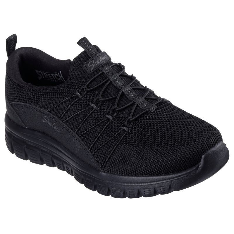 Skechers women's sneakers GACEFUL PICTURE PERFECT 100702 BBK fekete női utcai cipő