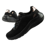 Skechers women's sports Bobs Squad Waves lightweight fashionable fekete női utcai cipő 117679BBK
