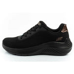 Skechers women's sports Bobs Squad Waves lightweight fashionable fekete női utcai cipő 117679BBK