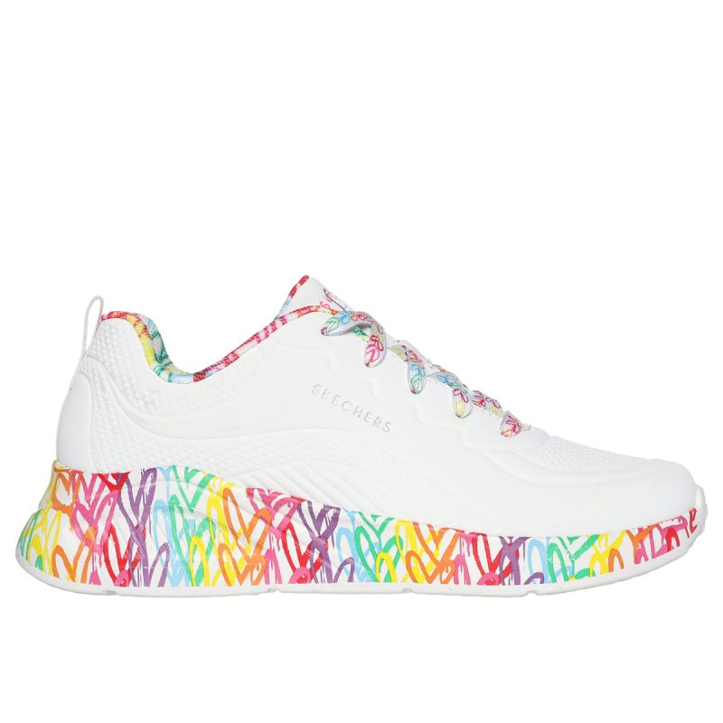 Skechers Women's UNA LITE EXUBERANT HEARTS Sneakers 177976 WMLT női utcai cipő