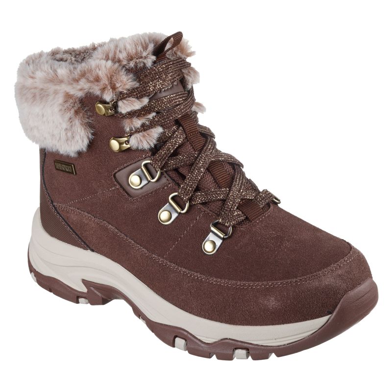 Skechers Women’s Waterproof Winter Boots TREGO-SNOW WORRIES 167882 CHOC női utcai cipő 167882CHOC