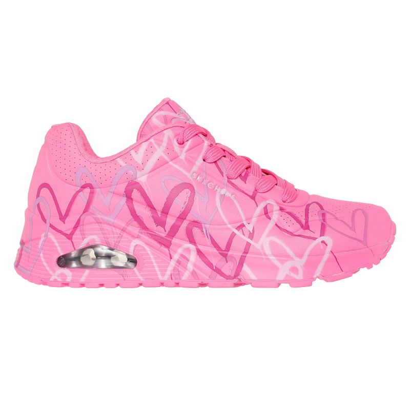 Skechers X Jgoldcrown Uno Shoes - Spread the Love W női 155507-HTPK