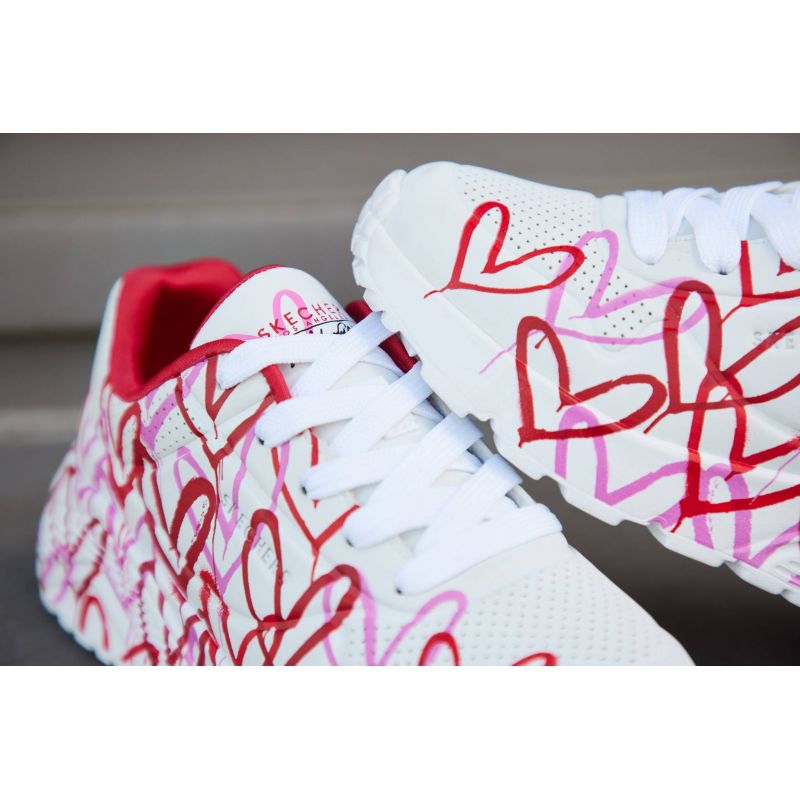 Skechers X Jgoldcrown Uno-Spread The Love W Utcai női 155507-WRPK
